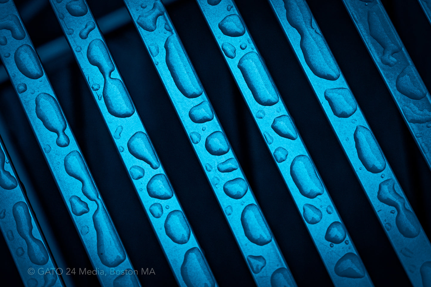 Colorful HiRes Abstract Print of Boston Harbor Item